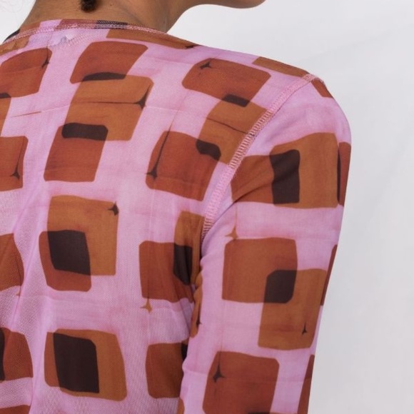 Henrik Vibskov geometric-print long-sleeve top size 34 - Picture 6 of 10